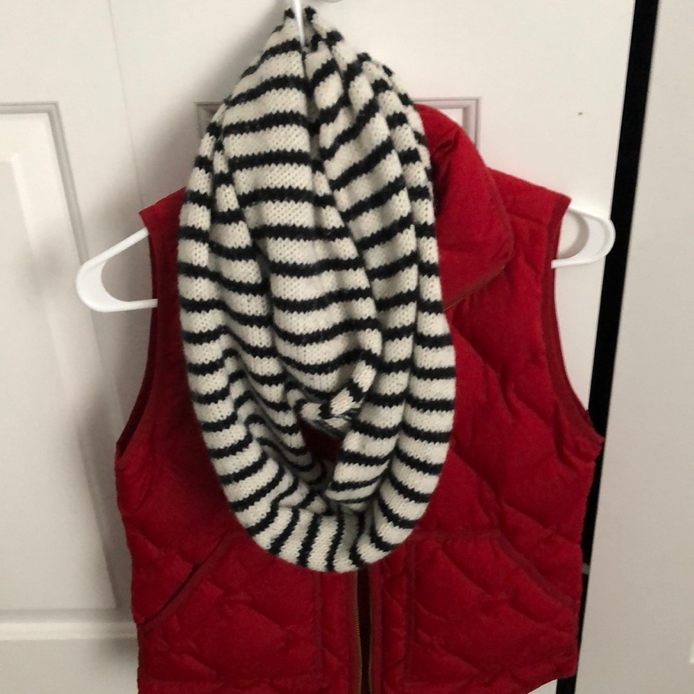 Striped infinity scarf